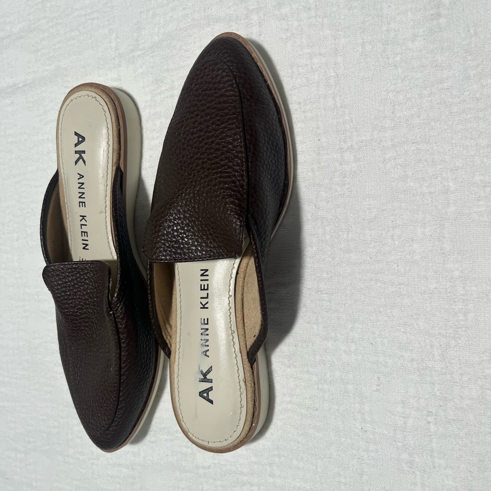 Anne Klein Dark Brown Slip-On Loafers